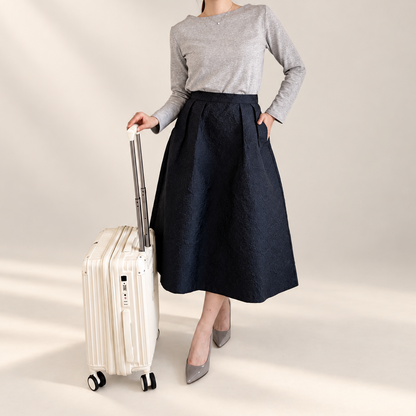 【ALIUNA SELECT】Travel Jacquard Skirt