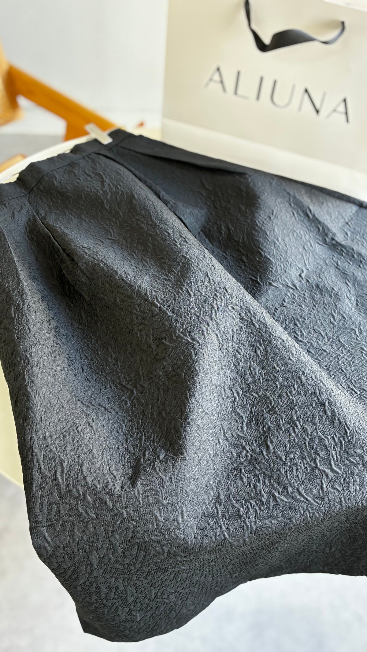 【ALIUNA SELECT】Travel Jacquard Skirt