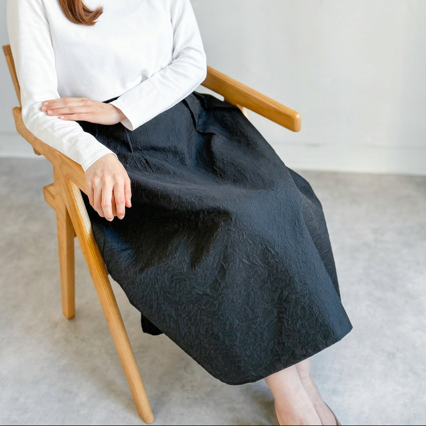 【ALIUNA SELECT】Travel Jacquard Skirt