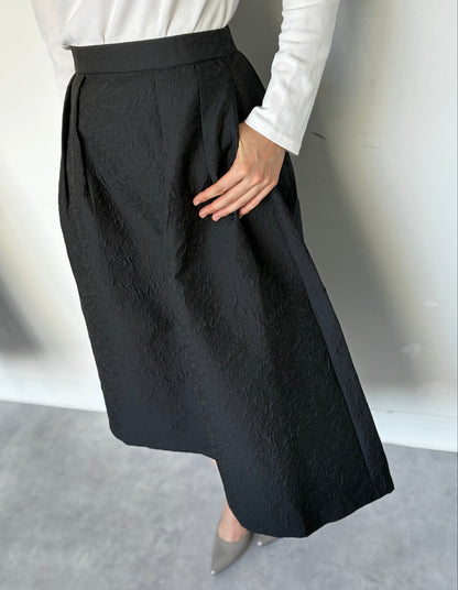 【ALIUNA SELECT】Travel Jacquard Skirt